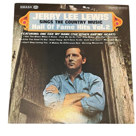 RARE JERRY LEE LEWIS LP SINGS THE COUNTRY MUSIC HALL OF FAME VINYL RECORD 12” - Picture 3 of 8